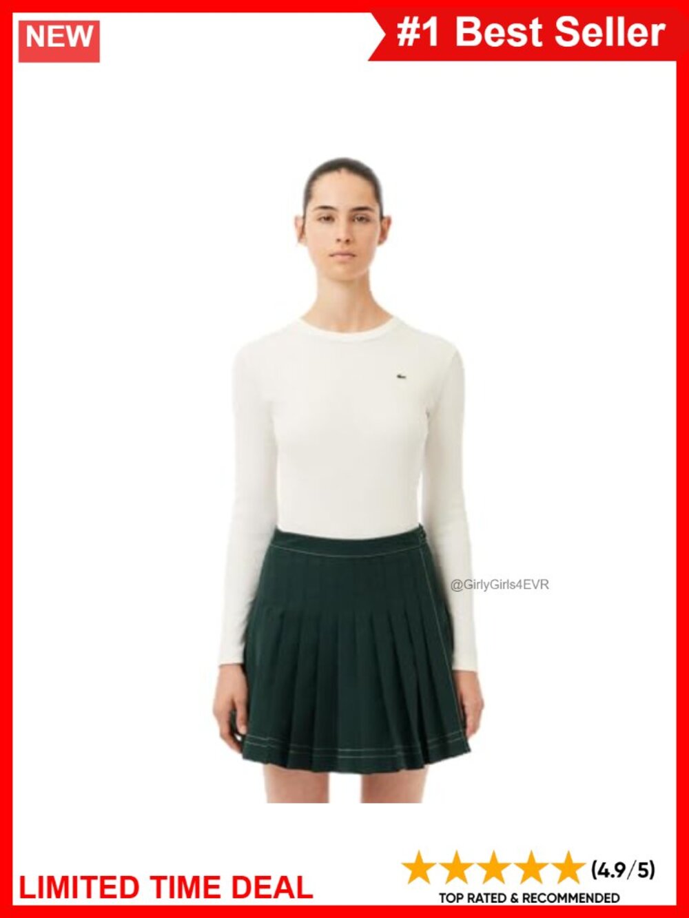 Slim Fit Ribbed Organic Cotton Crew Neck T-Shirt